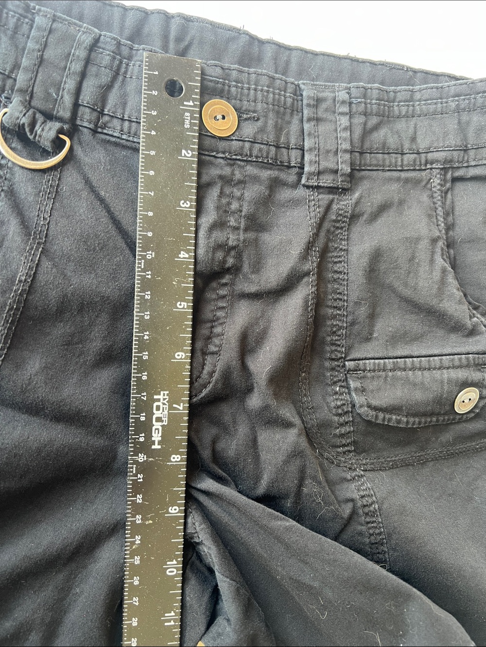 Style & Co. Black Cargo Shorts with D-Ring Accent - Picture 8 of 9